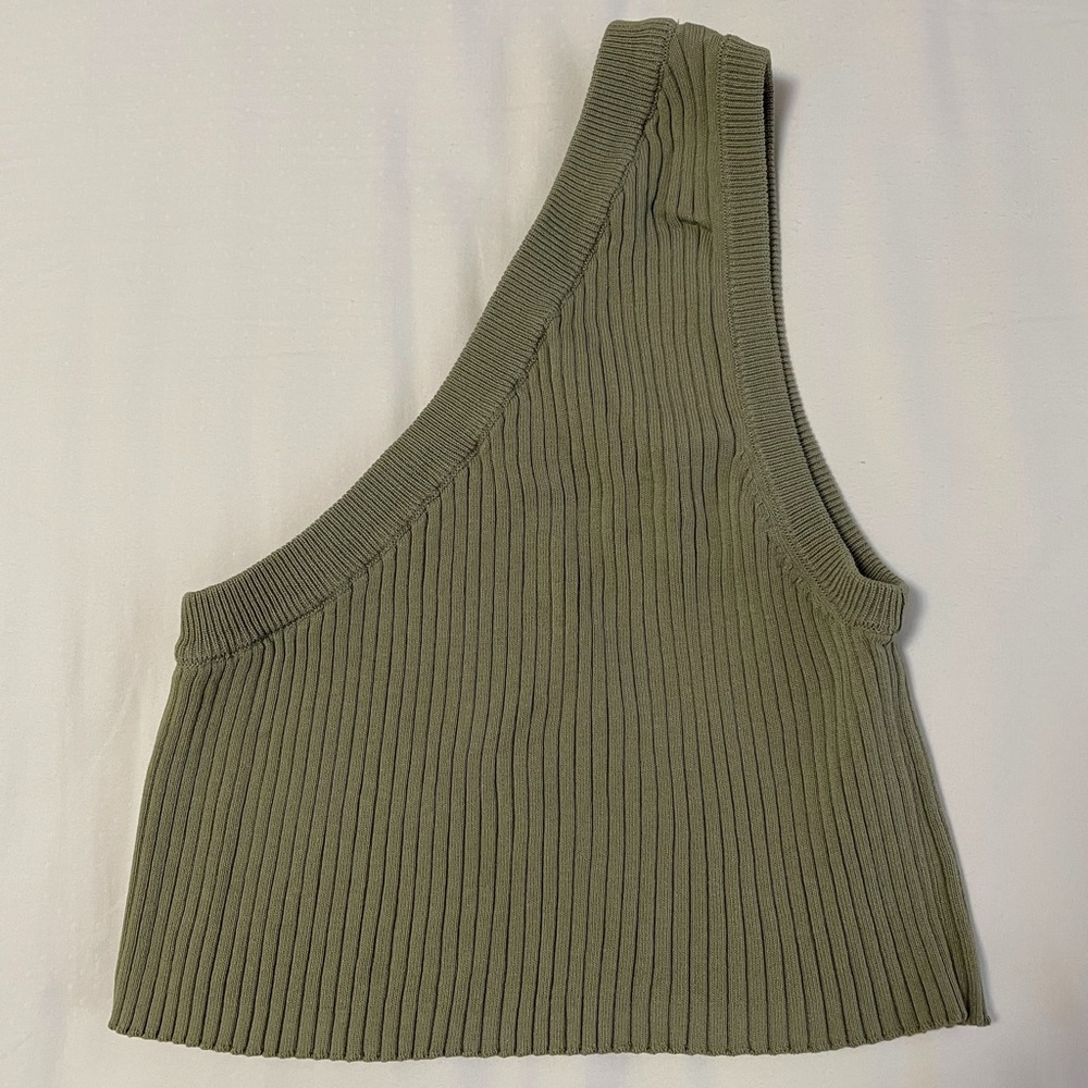 zara one shoulder top
